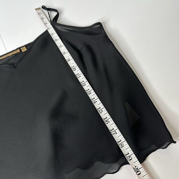 Notations 2 Piece Sheer Ruffle Tie Front Top Sz M Y2K Indie Festival Artsy Vtg - Picture 10 of 16